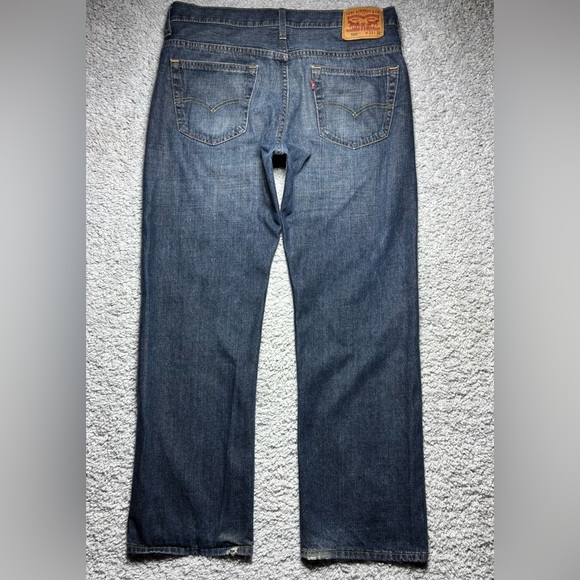 Levi's Jeans Mens 33 x 32 569 Loose Baggy Relaxed Fit Grunge Everyday Dark Wash - Picture 4 of 6